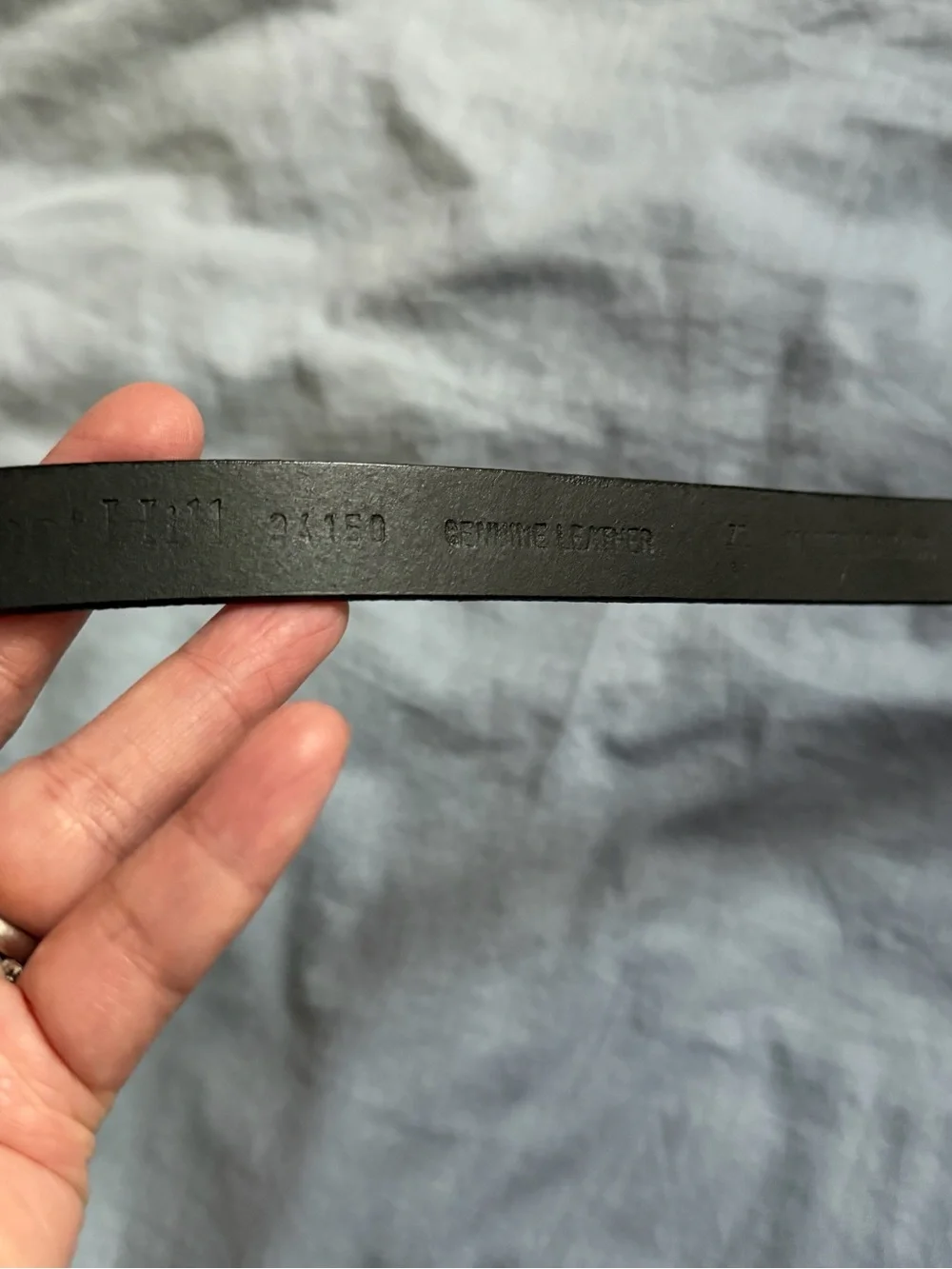 Garnet Hill Black Leather Double Wrap Belt *Made in Canada* minimalist